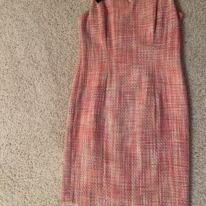 Talbots, size 8, pink sheath dress.